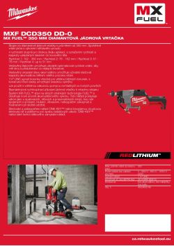 MILWAUKEE MX FUEL™ 350 mm diamantová jádrová vrtačka 4933493146 A4 PDF