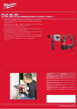 MILWAUKEE 30 mm SDS-plus kombinované kladivo 4933400082 A4 PDF