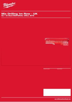 MILWAUKEE EU 1 m Multimaterial Drill Bits 4932479801 A4 PDF