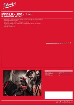 MILWAUKEE Multi Material Drills 4932430153 A4 PDF