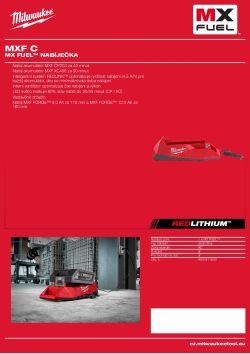 MILWAUKEE MX FUEL™ nabíječka 4933471840 A4 PDF