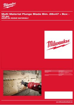 MILWAUKEE Multi-tool accessories -Starlock multi-material blades 4932493573 A4 PDF