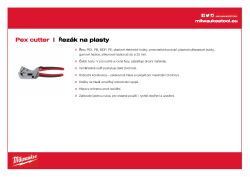 MILWAUKEE Řezák na plasty 48224202 A4 PDF