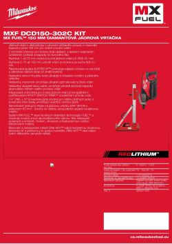 MILWAUKEE MX FUEL™ 150 mm diamantová jádrová vrtačka 4933471836 A4 PDF