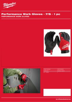 MILWAUKEE Rukavice Cut Performance - 7/S - 1 pár 4932498496 A4 PDF
