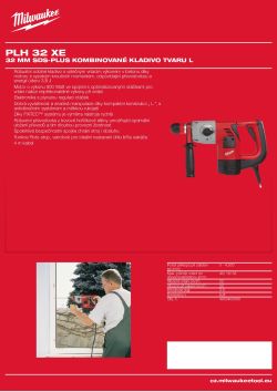MILWAUKEE 32 mm kladivo SDS-plus se systémem FIXTEC 4933400071 A4 PDF