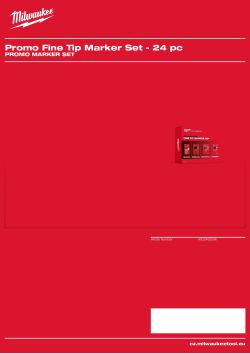MILWAUKEE Promo Marker Set 4932492096 A4 PDF