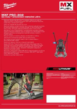 MILWAUKEE MX FUEL™ stahovací vibrační lišta 4933479773 A4 PDF