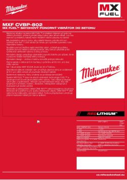 MILWAUKEE MXF CVBP 4933501755 A4 PDF