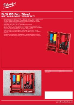 MILWAUKEE 31 ks sada  bitů a nástrčných klíčů SHOCKWAVE™ IMPACT DUTY 4932464170 A4 PDF