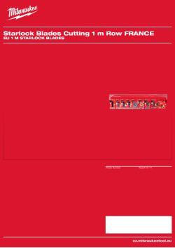 MILWAUKEE EU 1 m Starlock Blades 4932479114 A4 PDF