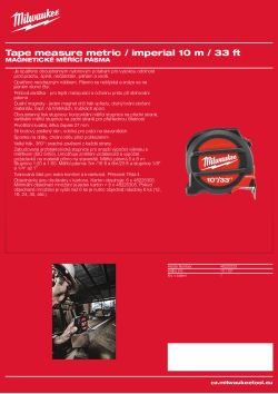 MILWAUKEE Metrický & nemetrický 48225233 A4 PDF