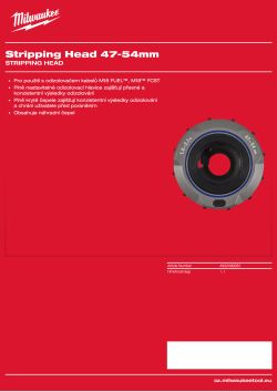 MILWAUKEE Odizolovací hlavice 47-54 mm 4932499282 A4 PDF