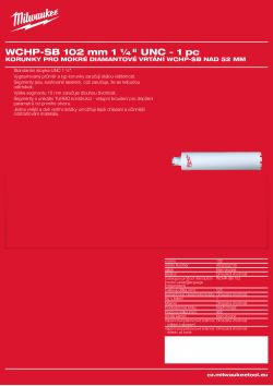 MILWAUKEE WCHP-SB 102 4932352738 A4 PDF