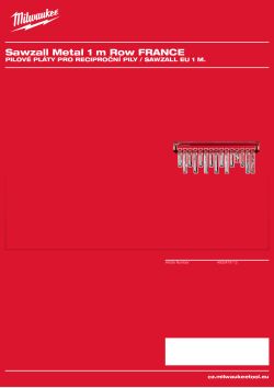 MILWAUKEE EU 1 m Sawzall Blades 4932479112 A4 PDF