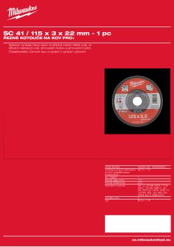 MILWAUKEE SC 41 / 115 4932490063 A4 PDF
