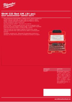 MILWAUKEE SHOCKWAVE™ IMPACT DUTY sada bitů 31 ks 4932472060 A4 PDF