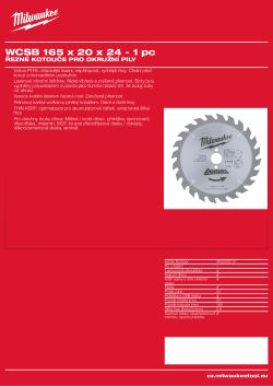 MILWAUKEE Circular saw blades for portable tools 4932352131 A4 PDF