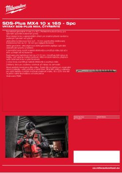 MILWAUKEE SDS-Plus MX4 drill bits 4932478535 A4 PDF