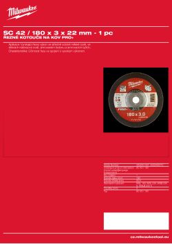 MILWAUKEE SC 42 / 180 4932490070 A4 PDF