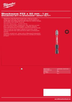 MILWAUKEE PZ2 x 50 mm - 1 ks 4932472049 A4 PDF