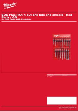 MILWAUKEE EU Red Rack SDS-Plus RX4 4932352639 A4 PDF