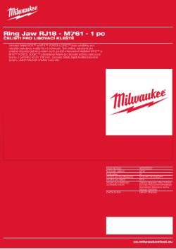 MILWAUKEE Press Jaws 4932430257 A4 PDF