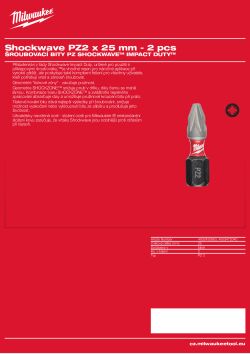 MILWAUKEE PZ2 x 25 mm - 2 ks 4932472040 A4 PDF