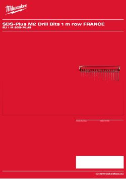 MILWAUKEE EU 1 m SDS-Plus 4932479109 A4 PDF