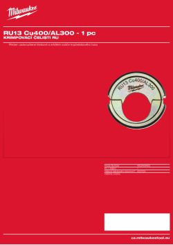 MILWAUKEE RU13 Cu400/AL300 4932459493 A4 PDF