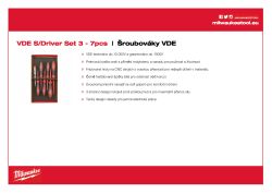 MILWAUKEE Sada šroubováků VDE  č.2- 7 ks 4932464068 A4 PDF