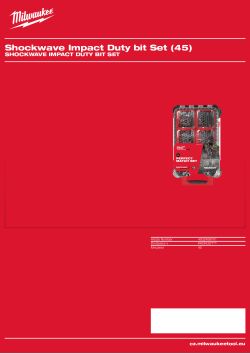 MILWAUKEE 45ks sada příslušenství Packout compact slim + 4932498297 + 493249200 4932499761 A4 PDF