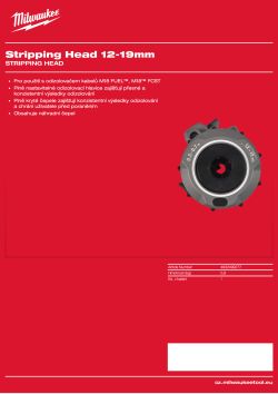 MILWAUKEE Odizolovací hlavice 12-19 mm 4932499277 A4 PDF