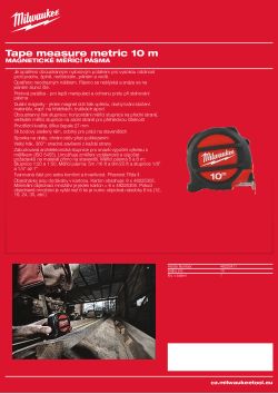 MILWAUKEE Metrický 48225411 A4 PDF