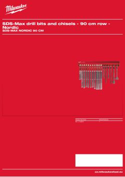 MILWAUKEE Nordic 90 cm SDS-Max 4932430525 A4 PDF