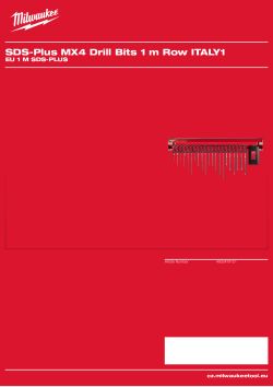 MILWAUKEE EU 1 m SDS-Plus 4932479121 A4 PDF
