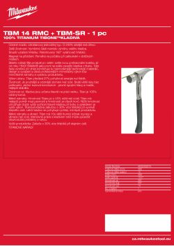 MILWAUKEE TBM 14 RMC + TBM-SR. 4932352579 A4 PDF