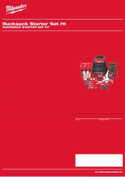 MILWAUKEE Rucksack Starter Set Ht 4932471969 A4 PDF