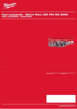 MILWAUKEE Tool Lanyards - 90cm Row 4932478576 A4 PDF