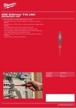 MILWAUKEE T10 x 60 4932464050 A4 PDF