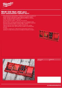 MILWAUKEE SHOCKWAVE™ IMPACT DUTY sada bitů 62 ks 4932464168 A4 PDF