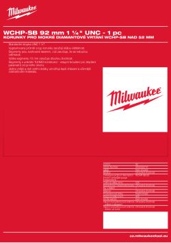 MILWAUKEE WCHP-SB 92 4932352737 A4 PDF