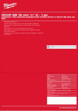 MILWAUKEE WCHP-SB 18 4932352078 A4 PDF
