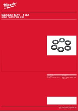 MILWAUKEE Sada rozpěrek 4931362797 A4 PDF