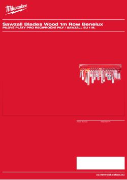 MILWAUKEE EU 1 m Sawzall Blades 4932480774 A4 PDF