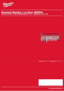 MILWAUKEE EU 1 m Sawzall Blades 4932479120 A4 PDF