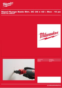 MILWAUKEE Multi-tool accessories -Starlock wood blades 4932493571 A4 PDF
