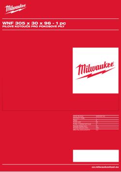 MILWAUKEE Circular saw blades for mitre saws 4932352143 A4 PDF