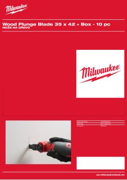 MILWAUKEE Multi-tool accessories -Starlock wood blades 4932493569 A4 PDF