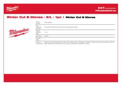 MILWAUKEE Zimní Rukavice CutB - 9/L - 1 pár 4932480603 A4 PDF